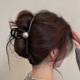 
2025 high-end pearl shark clip 15cm huge size hair clip for women with large hair volume on the back of the head
