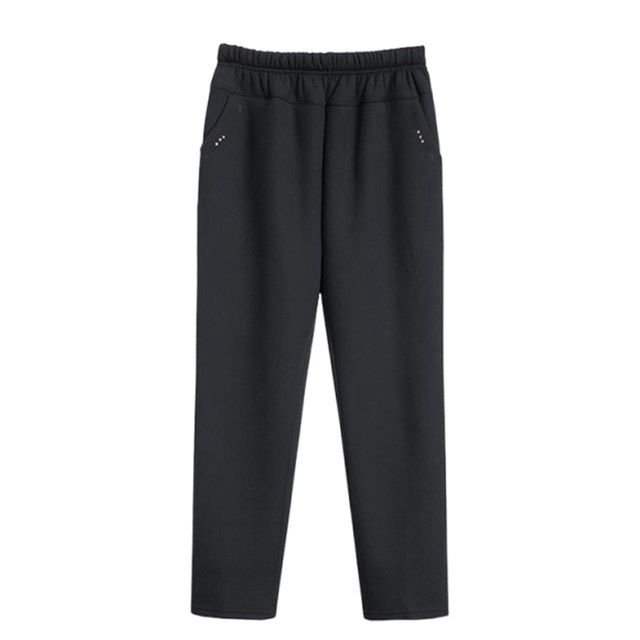 Old people's pants female mother's loose autumn and winter autumn old man's 70-year-old grandmother's trousers lambswool petite