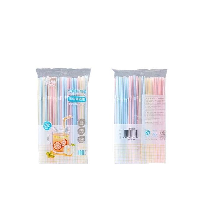 100 pieces of rainbow straws