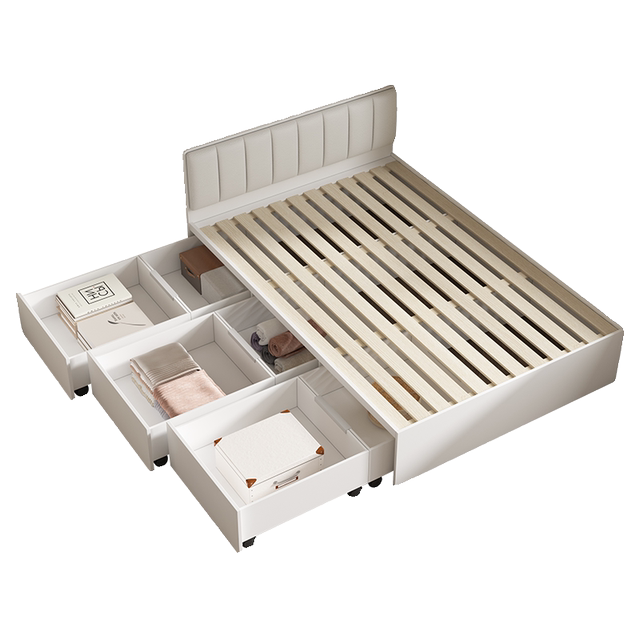 Tatami Rack Customized bunny tatami solid wood rack small bedroom with partition ...