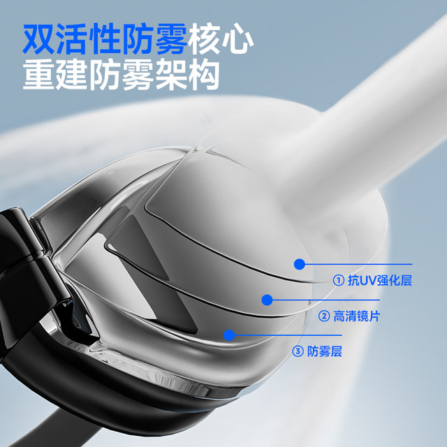 361 swimming goggles women's earplugs integrated with myopia swimming glasses men's waterproof and anti-fog high-definition adult professional