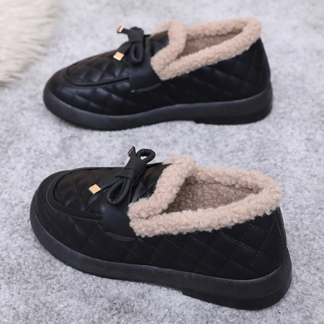
Women's winter new plush cotton shoes, fashionable beanie shoes, mother's cotton shoes, non-slip warm snow boots