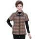 New mother autumn and winter clothes plus velvet horse cotton jacket middle-aged and elderly women short-sleeved vest cotton jacket thickened vest jacket

