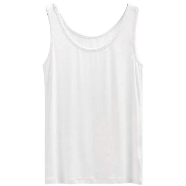 Pure cotton camisole women's summer outer wear thin simple slim fit inner wear trendy solid color bottoming shirt sleeveless top