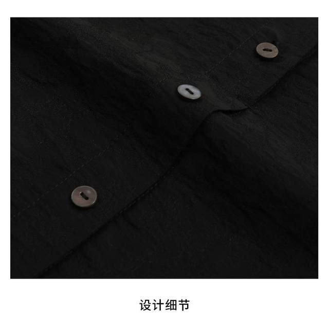bbfer Ben Yifanqiu long-sleeved dress for women long skirt pure cotton A-line high-waist skirt high-end STSLQ0338
