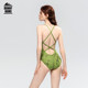 One-piece swimsuit for women 2025 new professional sports racing swimming pool hot spring triangle quick-drying anti-chlorine swimsuit