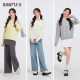 Sanfu Sweater Cardigan 2025 New Spring Embroidery Design Round Neck Fashion Small Top Women 497073