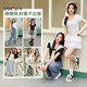 Sanfu T-shirt for women 2025 new summer big round neck fashionable casual short sleeve versatile slim fit short top for women