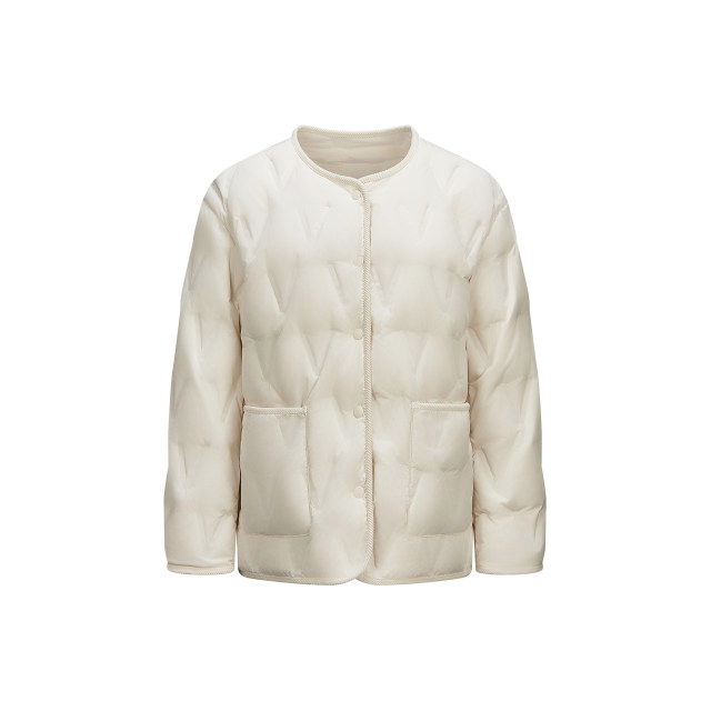 [Same style in shopping malls] Semir down jacket women's thin round neck with loose inner 2024 winter new waterproof and windproof jacket