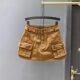 2024 autumn new models can adjust the waist retro -defense light work pocket pocket A -line hip -ray denim skirt women's tide
