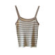 
Universal inner wear 2025 new Korean style striped suspender knitted base anti-exposure top 9945 Qiangming women's clothing