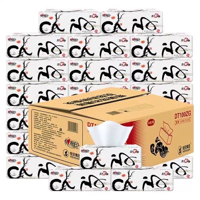 Xinxiangyin tissue paper household affordable full box wholesale mother and baby tissue paper 300 large pack of napkins and hand towels