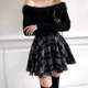 Black and white plaid wool skirt autumn and winter new lace-up zipper skirt versatile anti-exposure A-line pleated skirt for women
