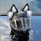 AOIZZ Croxin Metal Cat Ear Disassembly Accessories Helmet Decoration Handmade Ear Ski Accessories Locomotive