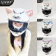 AOIZZ helmet ears motorcycle ski riding balance car cute cat ears helmet decorative accessories