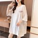 Pink T -shirt Female short -sleeved rabbit pattern pure cotton loose, cute top 2024 summer new niche tide