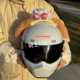 Electric helmet decoration doll stickers chef dog cake accessories motorcycle helmet quick release stickers cat ear accessories
