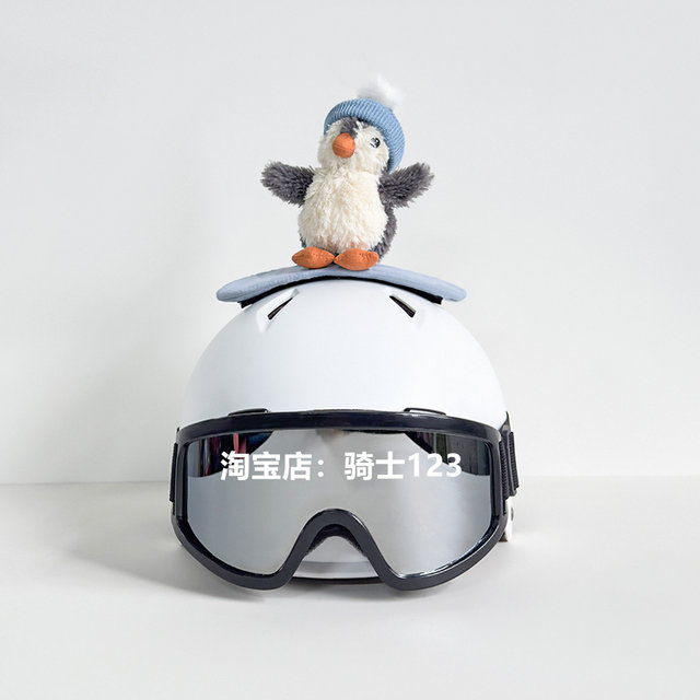 
Hot selling ski helmet set decoration cute sun protection cartoon single and double board helmet decoration men's and women's motorcycle helmet decoration
