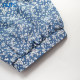 
NUTS autumn new French fresh blue V-neck floral short-sleeved dress for women