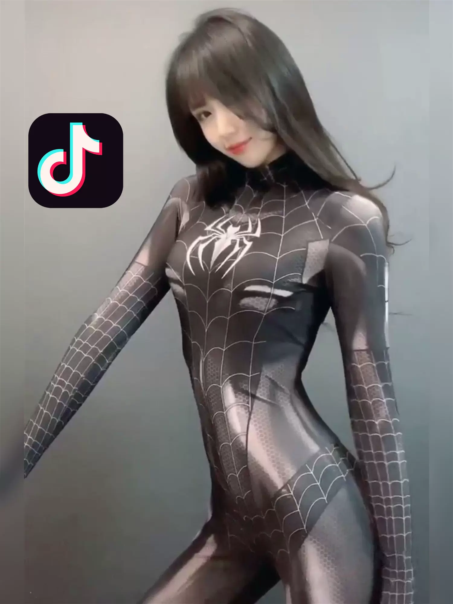 女蜘蛛侠紧身衣cosplay服装抖音同款黑猫连体衣