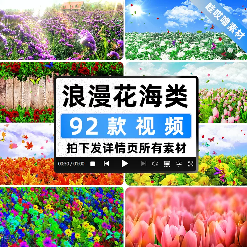 花海背景素材 新人首单立减十元 21年11月 淘宝海外