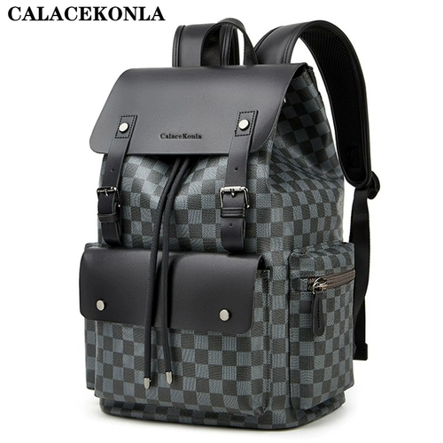 Модный рюкзак, вместительная и большая универсальная сумка для путешествий, ноутбук, ранец, из натуральной кожи, коллекция 2023, бизнес-версия