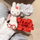 Cute polka-dot large Miffy rabbit with huge hair volume, banana clip at the back of the head, versatile girly heart hair clip hair accessory