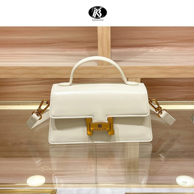 BANEVANF Princess Bannie 2025 new genuine leather handheld small square bag for women fashion versatile one-shoulder crossbody bag