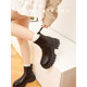 High-altitude flight 6cm increased thick-soled short boots for women round-head winter new style plus velvet slim boots