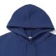Korean direct mail Kodak clothing RAINBOW SEMI Overfit hooded T -shirt blue loose
