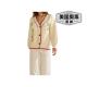 Self-operated able cream embroidered V-neck cardigan straight
