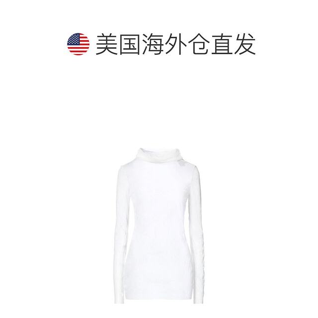 THE ROW Women's turtleneck tulle sweater Solid color design Long sleeves Pocketless

