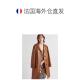 European Direct Mail PRADA (Prada) Women's Soft Sheep Leather Coat Trench Coat Classic