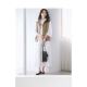 1h refundable Japanese direct mail area 23 women's MVS cotton embroidered logo 7-quarter sleeve T-shirt KKS1GM0932
