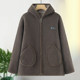 
300Jin [Jin is equal to 0.5kg] Extra large size mother's outfit plus velvet coat autumn and winter grain velvet warm clothes casual hooded grandma outfit