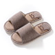 Men's breathable linen slippers for indoor home non-slip soft sole silent sweat-absorbent spring and autumn four-season cotton and linen shoes for women