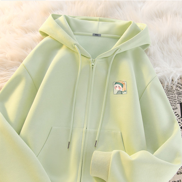 Snow Flying Jacket Women's Spring 2025 New Hooded Sports Short Top Small Casual Cardigan Sweatshirt PC