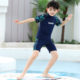 Children's swimsuits, boys' swimming trunks, teenagers quick-drying split training swimsuit set small, medium and large children's hot spring swimsuit