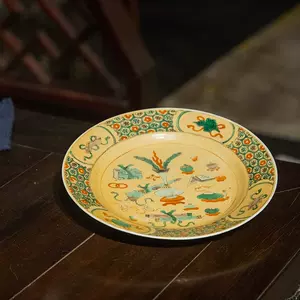 直販人気商品 中国古美術　清時代黄秞茶入　時代物 D6-2 陶芸