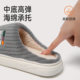 Pull-back cotton slippers for men in winter 2025 new couples plus velvet warm thick-soled non-slip indoor home slippers for men