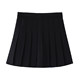Black half-body pleated skirt for women in summer versatile high waist fat mm large size slim casual jk anti-exposure short skirt for women

