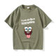 Cartoon SpongeBob Pai Big Star T-shirt Short Sleeve Black Clothes for Women and Men Round Neck Large Size Loose Summer Couple Outfit