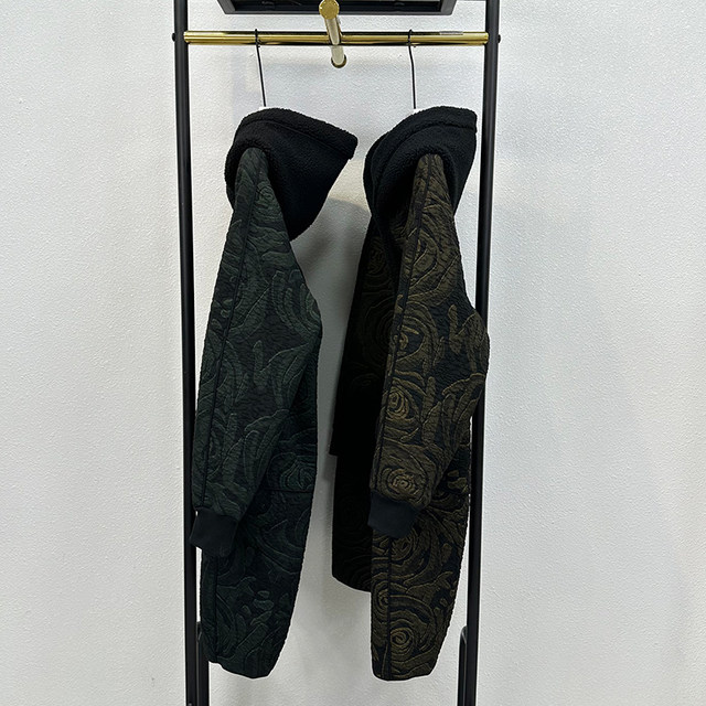 Reversible plus fattening 200Jin [Jin is equal to 0.5kg] Mother's winter clothing thickened and warm granular velvet coat women's mid-length woolen coat