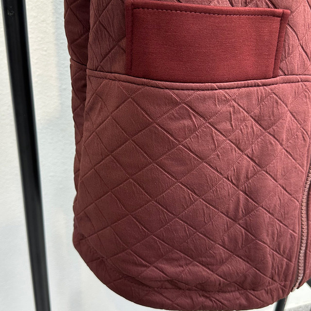 Mom's winter casual cotton jacket 2024 new cotton jacket mid-length middle-aged and elderly women's large-size down cotton jacket
