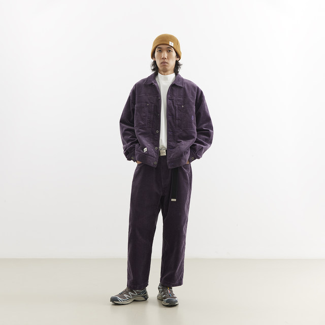 For tea, go to chichaqu2025 heavy corduroy tapered nine-point pants, classic retro, loose, casual and versatile