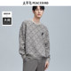 PEACEBIRD Men's Outlet Round Neck Trendy Sweater Men's Spring Casual Loose Sven Sweater Autumn Knitted Sweater