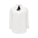Vero Moda shirt 24 autumn new style centre sleeve detachable flower brooch decorative white shirt 324331033