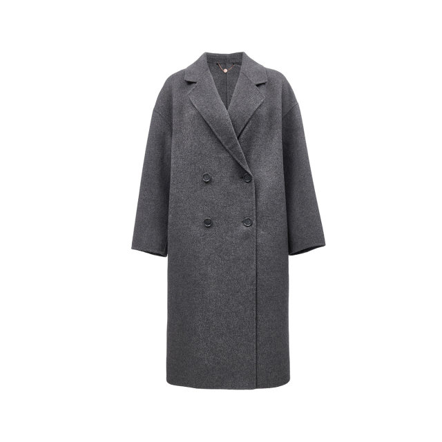 Couture Made woolen 24 autumn and winter new 100% yak velvet long woolen coat 324327006