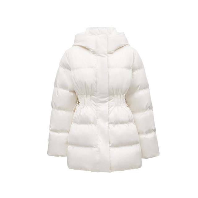 Vero Moda down jacket female 2024 autumn new pump rope folds checkered texture fabric 90 white duck down
