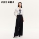 Vero Moda Shirt 24 Fall New Removable Chain Ribbon Cropped Sleeve Shirt Commuter 324331031